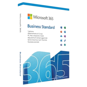 MICROSOFT 365 BUSINESS STANDARD KLQ-00679 - SUBSCRIPTION 1 ANNO P8 - MEDIALESS WIN+MAC