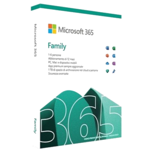 MICROSOFT 365 FAMILY EP2-32373 - SUBSCRIPTION 1 ANNO FY25H2 - MEDIALESS WIN/MAC
