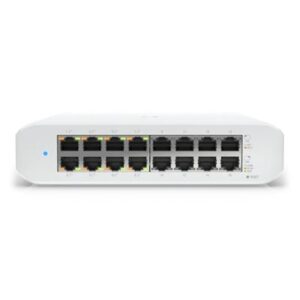SWITCH 16P POE LAN GIGABIT UBIQUITI USW-LITE-16-POE GEN2 45W - 16P RJ45 GBE DI CUI 8P POE+