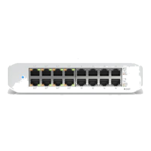 SWITCH 16P POE LAN GIGABIT UBIQUITI USW-LITE-16-POE GEN2 45W - 16P RJ45 GBE DI CUI 8P POE+