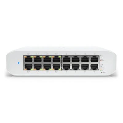 SWITCH 16P POE LAN GIGABIT UBIQUITI USW-LITE-16-POE GEN2 45W - 16P RJ45 GBE DI CUI 8P POE+