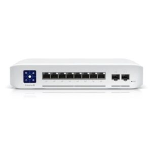 SWITCH 10P UBIQUITI USW-ENTERPRISE-8-POE L3 -8P 2.5GBE 802.3AT POE+ RJ45 + 2P 10G SFP+