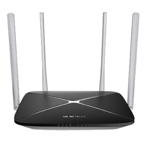 WIRELESS AC1200 ROUTER MERCUSYS AC12 -1200MBPS 2.4/5GHZ- 2T2R 802.11B/G/N/AC -1P 10/100 WAN-4P 10/100 LAN - 4 ANT.FISSE