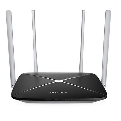 WIRELESS AC1200 ROUTER MERCUSYS AC12 -1200MBPS 2.4/5GHZ- 2T2R 802.11B/G/N/AC -1P 10/100 WAN-4P 10/100 LAN - 4 ANT.FISSE
