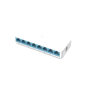 SWITCH 8P LAN 10/100M MERCUSYS MS108 MINI DESKTOP - PLASTIC CASE