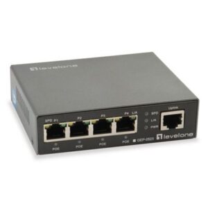 SWITCH 5P POE GIGABIT LEVELONE GEP-0523 60W FINO:31/03