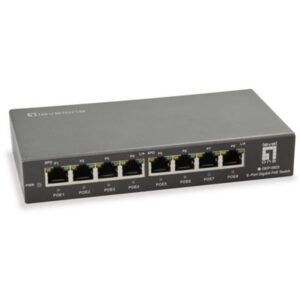SWITCH 8P POE GIGABIT LEVELONE GEP-0823 120W - 802.3AT/AF FINO:31/03