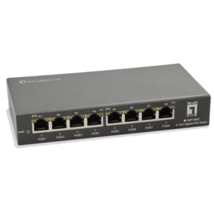 SWITCH 8P POE GIGABIT LEVELONE GEP-0823 120W - 802.3AT/AF FINO:31/03