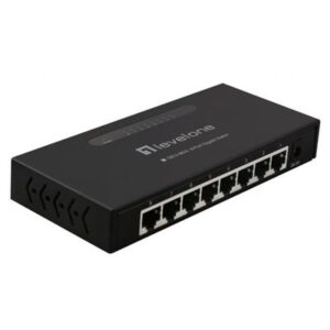 SWITCH 8P GIGABIT LEVELONE GEU-0822 IN METALLO (SUPPORTS 8K MAC ADDRESS) FINO:31/03