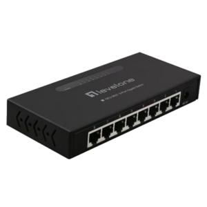 SWITCH 8P GIGABIT LEVELONE GEU-0822 IN METALLO (SUPPORTS 8K MAC ADDRESS) FINO:31/03