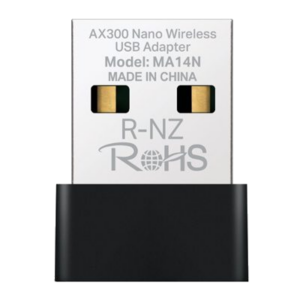 ADATTATORE USB WIRELESSAX1300 NANO MERCUSYS MA14N 287MBPS 2,4GHZ-ANTENNE INTERNE, USB 2.0