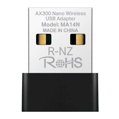 ADATTATORE USB WIRELESSAX1300 NANO MERCUSYS MA14N 287MBPS 2,4GHZ-ANTENNE INTERNE, USB 2.0