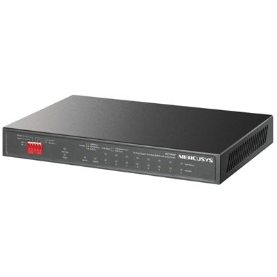 SWITCH 10P GIGABIT MERCUSYS MS110GMP DI CUI 8P POE+ -- ALIM.POE 111W