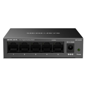 SWITCH 5P LAN 10/100/1000M MERCUSYS MS105GSDESKTOP - CUSTODIA IN METALLO