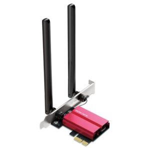 PCI EXPRESS BLUETOOTH AXE5400 MERCUSYS MA86XEWI-FI 6E 2402MBPS 6GHZ+2402MBPS 5 GHZ+ 574MBPS 2.4GHZ 2 ANT. EST.