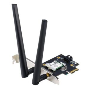 SCHEDA DI RETE ASUS PCE-AX1800 DUAL BAND PCI-E WIFI 6 (802.11AX)BT 5.2 WPA3 NETWORK SECURITY OFDMA + MU-MIMO 90IG07A0-MO0B00