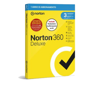 NORTON BOX 360 DELUXE ATTACH 2026 -- 3 DISPOSITIVI (21483646) - 25GBACKUP FINO:27/03