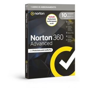 NORTON BOX 360 ADVANCED 2026 -- 10 DISPOSITIVI (21483713) - 200GB BACKUP FINO:27/03