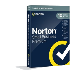 NORTON BOX SMALL BUSINESS PREMIUM --10 DISPOSITIVI (21454839) - 500GB BACKUP FINO:27/03