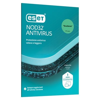 ESET SLIMBOX NOD32 ANTIVIRUS RINNOVO - 2 UTENTIEAVH-R1-A2-BOX