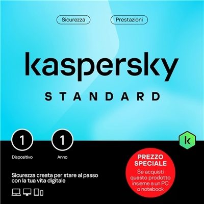 KASPERSKY SLIMBOX STANDARD -- 1 DISPOSITIVO ATTACH (KL1041T5AFS-SSBATT) FINO:31/03