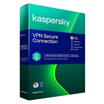KASPERSKY BOX VPN SECURE CONNECTION -- 3 DISPOSITIVI (KL1987T5CFS-SLIM) FINO:31/03