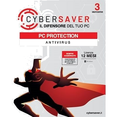 CYBERSAVER BOX - PC PROTECTION - ANTIVIRUS 3PC (CSPP12AV3B) FINO:31/03
