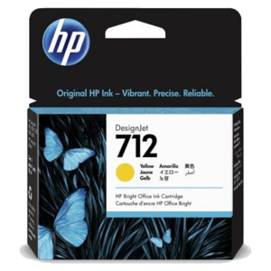 CARTUCCIA HP 712 3ED69A GIALLO DESIGNJET 29ML ADATTA A DESIGNJET STUDIO, T210, T230, T250, T630, T650