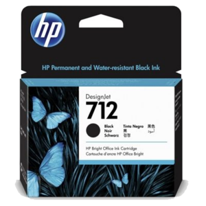 CARTUCCIA HP 712 3ED71A NERO DESIGNJET 80ML ADATTA A DESIGNJET STUDIO, T210, T230, T250, T630, T650