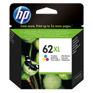 CARTUCCIA HP 62XL C2P07AE MULTICOLOR CIANO+GIALLO+MAGENTA 415 PAGES HVS