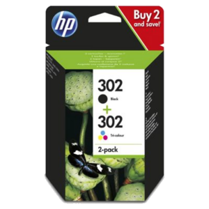 CARTUCCIA HP 302 MULTIPACK X4D37AE NERO+COLORE 190+165PG HVS