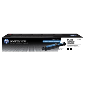 RICARICA TONER HP 143A W1143AD NERO CONFEZIONE DOPPIA 2X2.500PG LASERJET E4