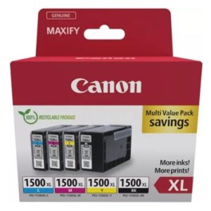 MULTIPACK CANON PGI-1500XL BK/C/M/Y 9182B010 X MB2050 MB2350 MB2750