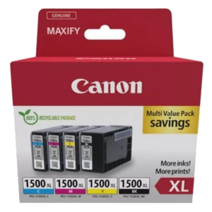 MULTIPACK CANON PGI-1500XL BK/C/M/Y 9182B010 X MB2050 MB2350 MB2750