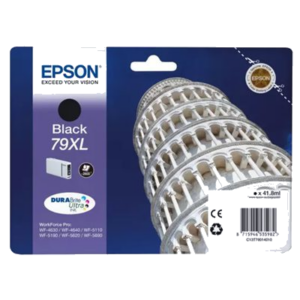 CARTUCCIA EPSON 79XL "TORRE DI PISA" C13T79014010 NERO 2.600PG X WORKFORCE PRO WF-5110DW, WF-5190DW WF-5620DWF, WF-5690DWF