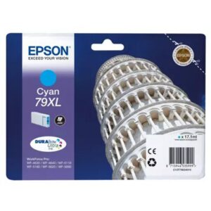 CARTUCCIA EPSON 79XL "TORRE DI PISA" C13T79024010 CIANO 2.000PG X WORKFORCE PRO WF-5110DW, WF-5190DW WF-5620DWF, WF-5690DWF