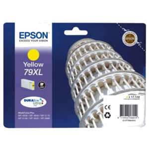 CARTUCCIA EPSON 79XL "TORRE DI PISA" C13T79044010 GIALLO 2.000PG X WORKFORCE PRO WF-5110DW, WF-5190DW WF-5620DWF, WF-5690DWF