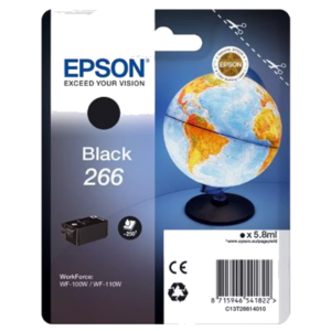 CARTUCCIA EPSON 266 "MAPPAMONDO" C13T26614010 NERO PER WORKFORCE WF-100W