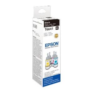 FLACONE EPSON T6641 C13T664140 NERO 70ML PER ECOTANK ET-2500/ET-2550/ET-2600/ET-2650/4500/4550 ET-14000/16500