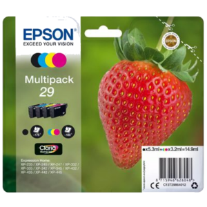 MULTIPACK EPSON 29 "FRAGOLA" C13T29864010/12 4 COLORI X XP-235/XP-332/XP-335/XP-432