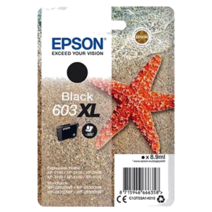 CARTUCCIA EPSON 603XL "STELLA MARINA" C13T03A14010 NERO X XP-2100/XP-3100/XP-4100 - WF-2810DWF/WF-2830DWF/WF-2850DWF