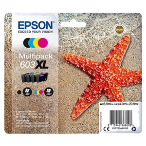 MULTIPACK EPSON 603XL "STELLA MARINA" C13T03A64010 4COL X XP-2100/XP-3100/XP-4100 - WF-2810DWF/WF-2830DWF/WF-2850DWF