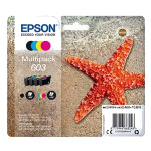 MULTIPACK EPSON 603 "STELLA MARINA" C13T03U64010 4COL BK/C/M/Y X XP-2100/XP-3100/XP-4100 - WF-2810DWF/WF-2830DWF/WF-2850DWF