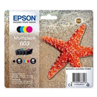 MULTIPACK EPSON 603 "STELLA MARINA" C13T03U64010 4COL BK/C/M/Y X XP-2100/XP-3100/XP-4100 - WF-2810DWF/WF-2830DWF/WF-2850DWF