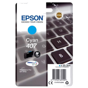 CARTUCCIA EPSON 407 "TASTIERA" C13T07U240 CIANO X WF-4745DTWF 1.900PAG.
