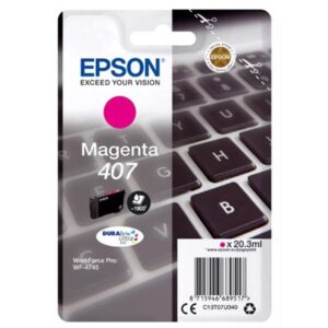 CARTUCCIA EPSON 407 "TASTIERA" C13T07U340 MAGENTA X WF-4745DTWF 1.900PAG.