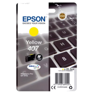 CARTUCCIA EPSON 407 "TASTIERA" C13T07U440 GIALLO X WF-4745DTWF 1.900PAG.