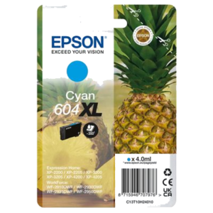 CARTUCCIA EPSON 604XL "ANANAS" C13T10H24010 CIANO X XP-2200/XP-3200/XP-4200 - WF-2910DWF/WF-2930DWF/WF-2950DWF