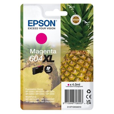 CARTUCCIA EPSON 604XL "ANANAS" C13T10H34010 MAGENTA X XP-2200/XP-3200/XP-4200 - WF-2910DWF/WF-2930DWF/WF-2950DWF