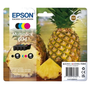 MULTIPACK EPSON 604 "ANANAS" C13T10G64010 4COL X XP-2200/XP-3200/XP-4200 - WF-2910DWF/WF-2930DWF/WF-2950DWF